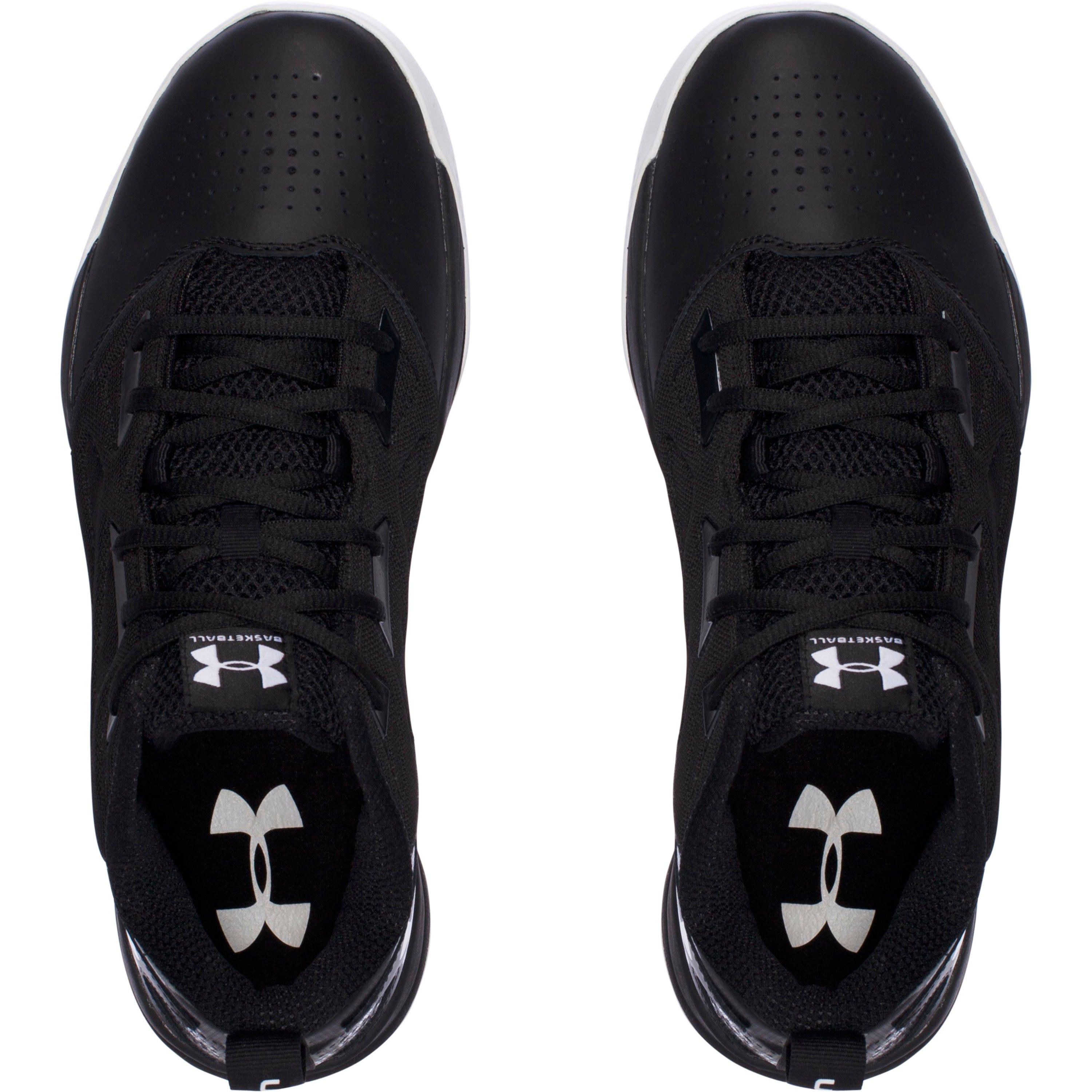 under armour all black mens shoes